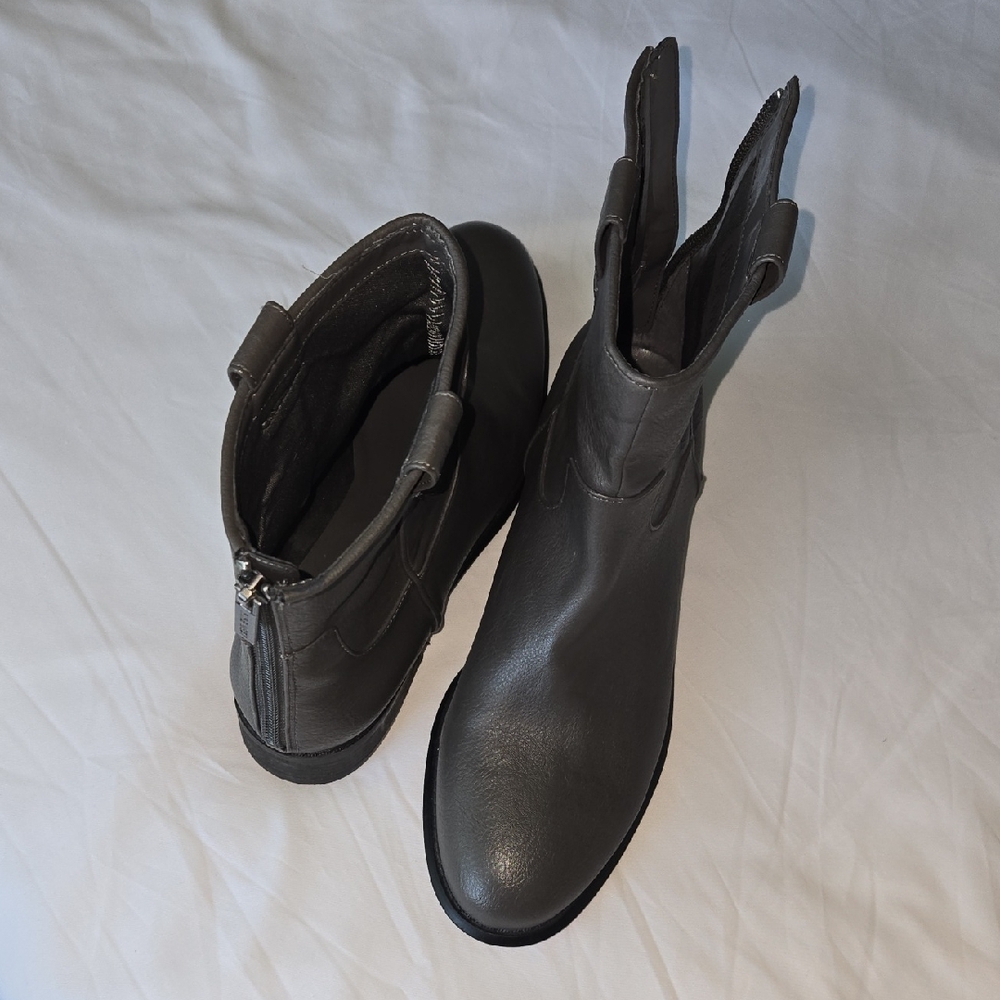 Nine West Charcoal Grey Over the Knee Boots